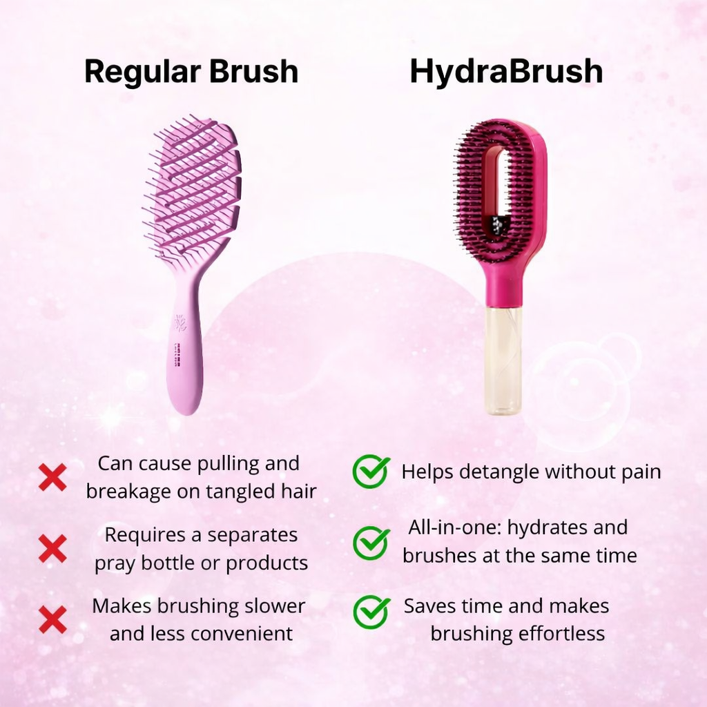 HydraBrush ™️    2-in-1 Hairbrush Mister